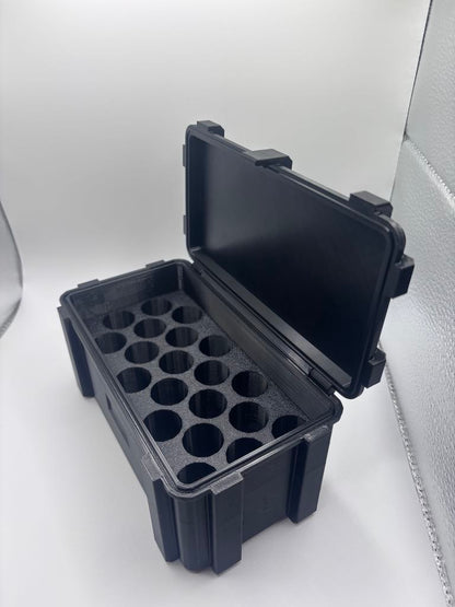 Boîte de rangement compacte pour 20 cartouches de calibre 12 jusqu à 3 1/2