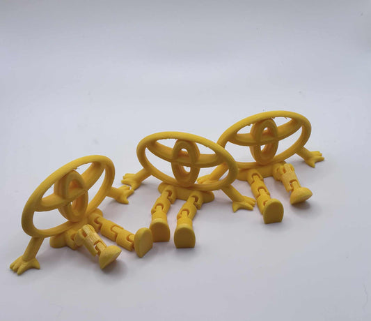 Ensemble de 3 Buddy Toyota – Figurines articulées avec logo Toyota – Cadeau amusant pour passionnés d’automobiles