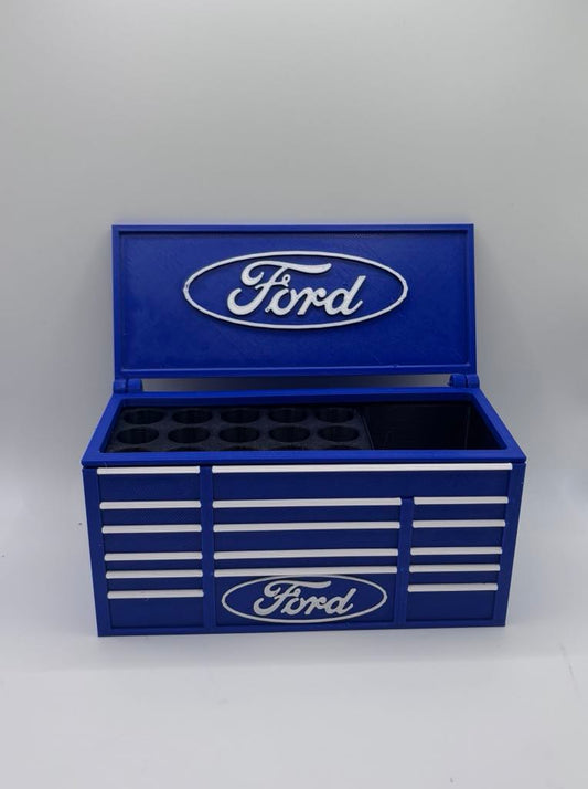 Organisateur de bureau Ford – Boîte à outils miniature  | Porte-stylos & rangement outils