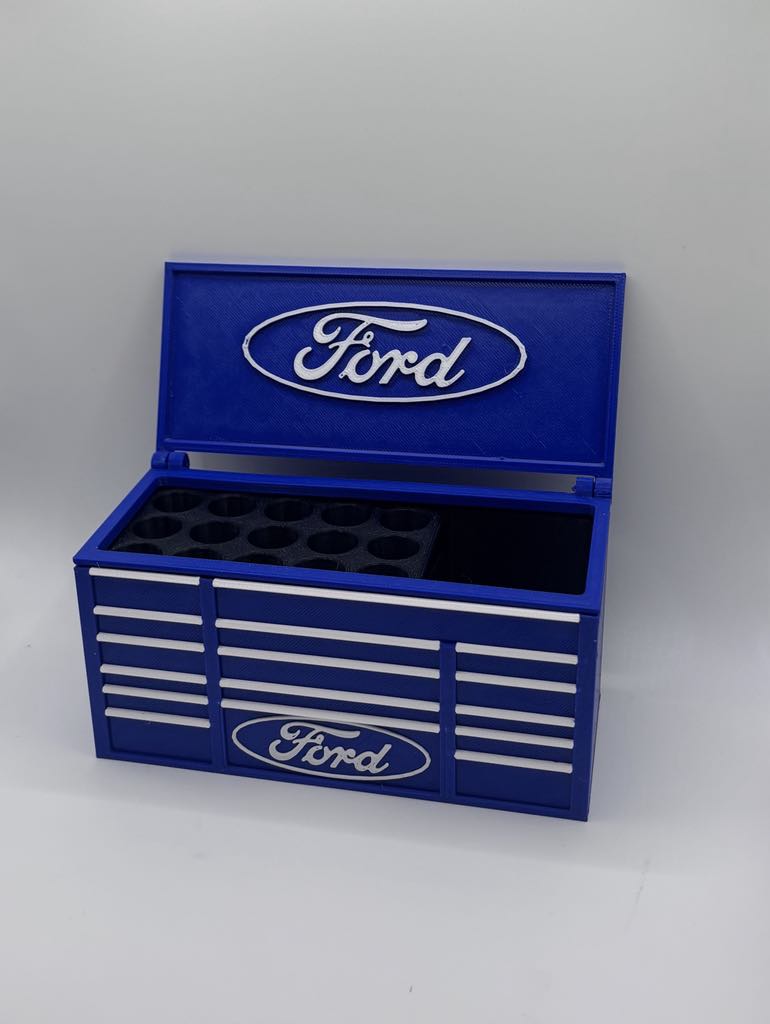Organisateur de bureau Ford – Boîte à outils miniature  | Porte-stylos & rangement outils