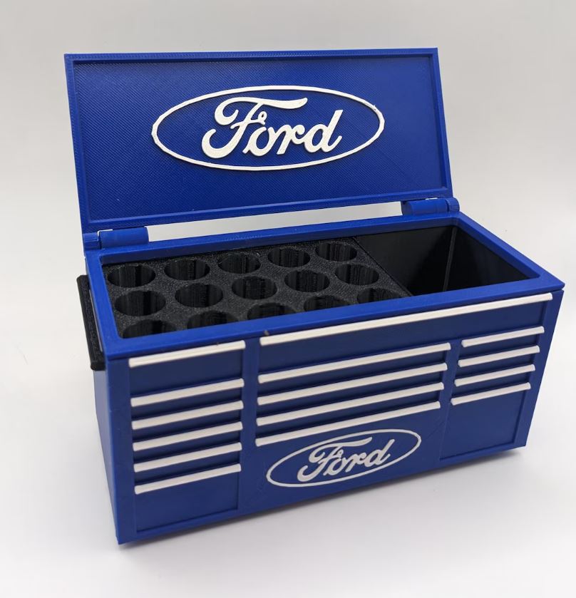 Organisateur de bureau Ford – Boîte à outils miniature  | Porte-stylos & rangement outils