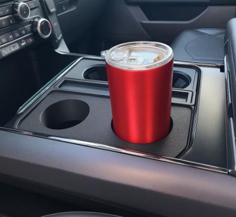 Insert de porte-gobelet pour Ford F-150 (2021–2025) – 14e génération – Disponible en plusieurs couleurs
