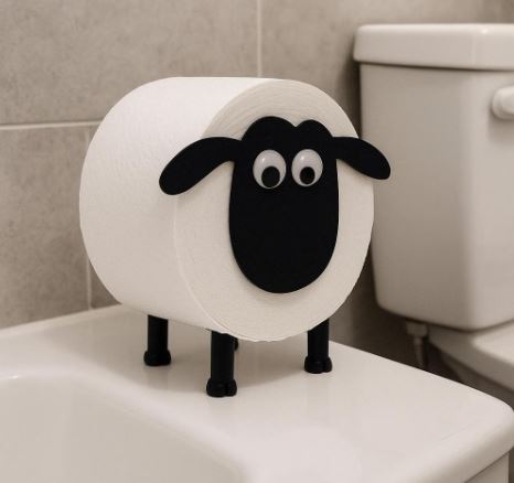 Support papier toilette mouton