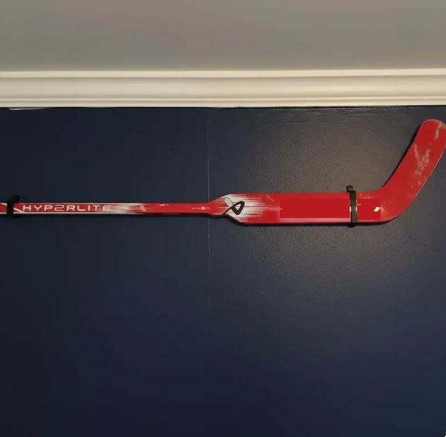 Support mural pour bâton de gardien de hockey – Kit de 2 crochets