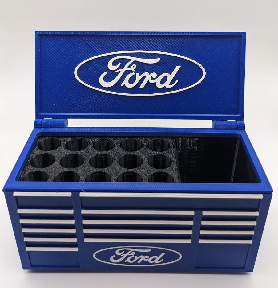 Organisateur de bureau Ford – Boîte à outils miniature  | Porte-stylos & rangement outils