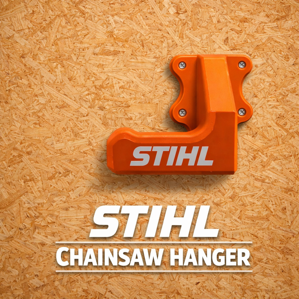 Support mural pour tronçonneuse STIHL – Support robuste – Rangement garage / atelier