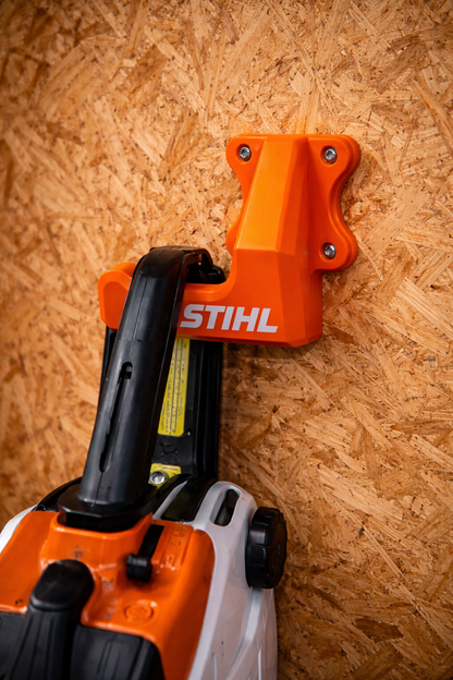 Support mural pour tronçonneuse STIHL – Support robuste – Rangement garage / atelier