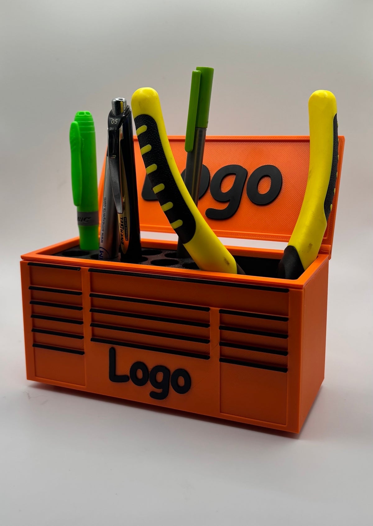 Organisateur de bureau Personnalisable – Boîte à outils miniature  | Porte-stylos & rangement outils
