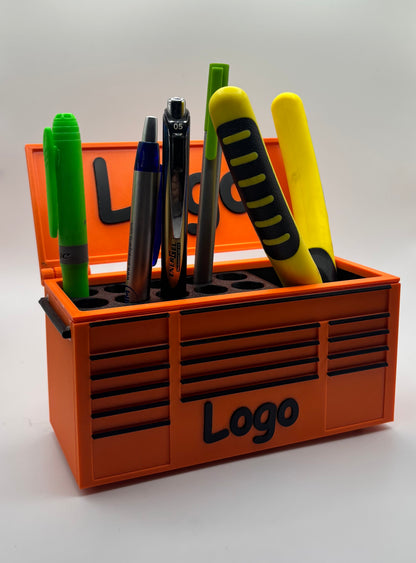 Organisateur de bureau Personnalisable – Boîte à outils miniature  | Porte-stylos & rangement outils
