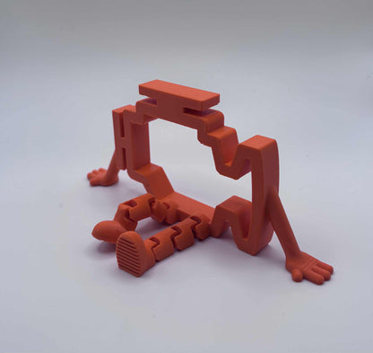 Buddy Check Engine – Figurine articulée avec logo moteur – Cadeau humoristique pour passionnés d’automobiles